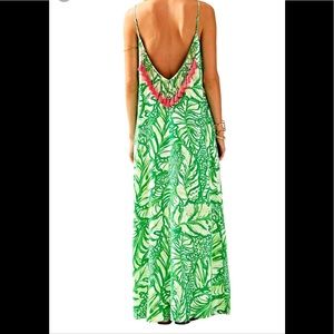 COPY - Lilly Pulitzer XXS Allair Beach Maxi Dress Tassels